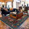 Blue Kazak Rug 4' 0 x 5' 6 (ft) - No. G22647