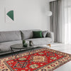 Red Color Kazak Rug 3' 2 x 5' 0 (ft) - No. G22652