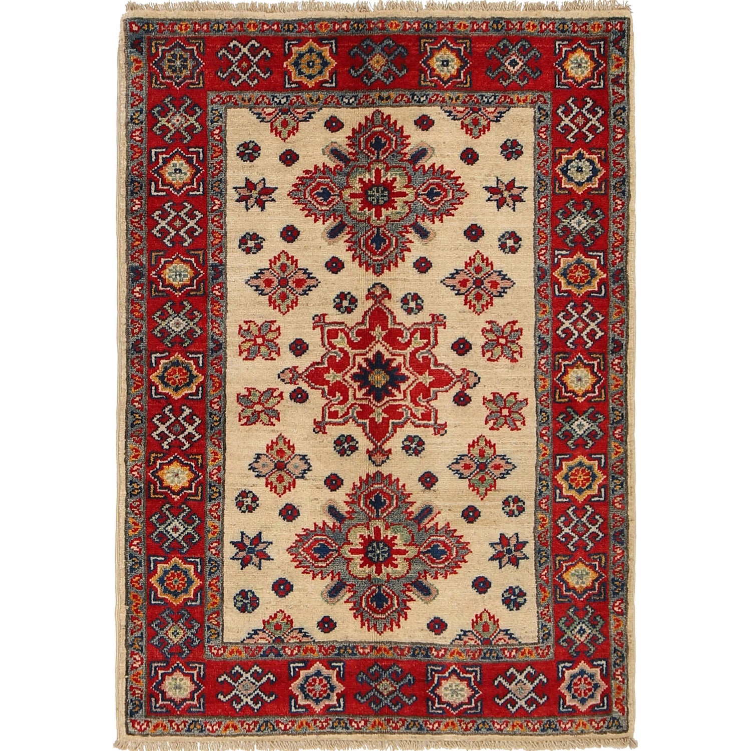 Oriental Kazak Rug 2' 7 x 3' 9 (ft) - No. G22671