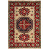 Ivory Color Kazak Rug 2' 7 x 4' 0 (ft) - No. G22685