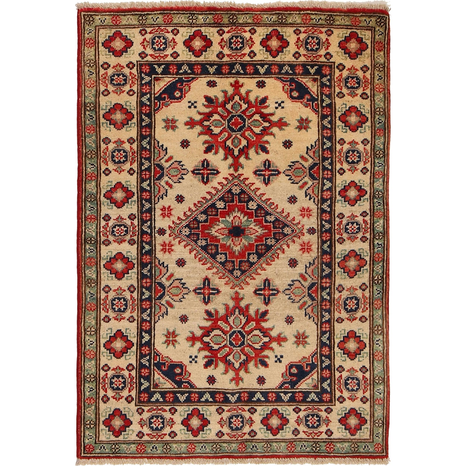 Oriental Kazak Rug 2' 7 x 3' 9 (ft) - No. G22687