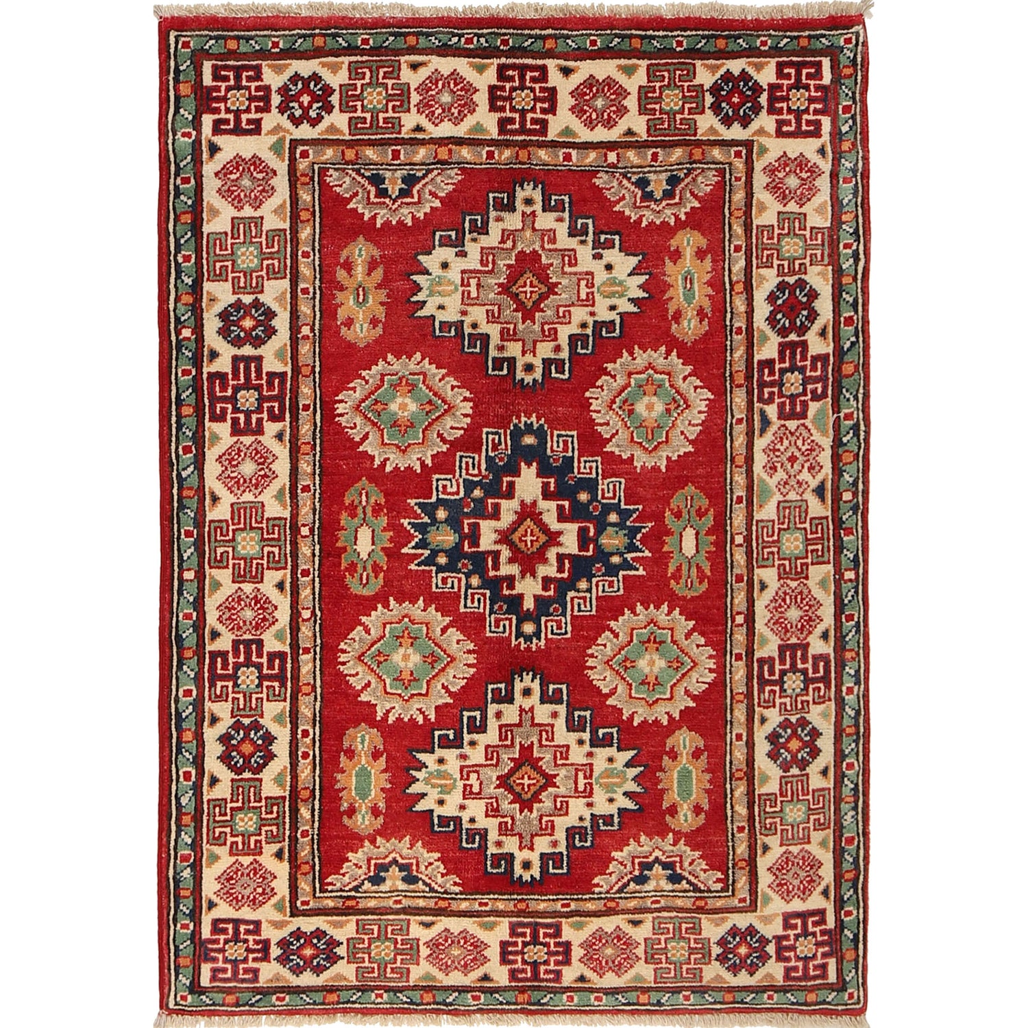 Red Kazak Rug 2' 7 x 3' 6 (ft) - No. G22694
