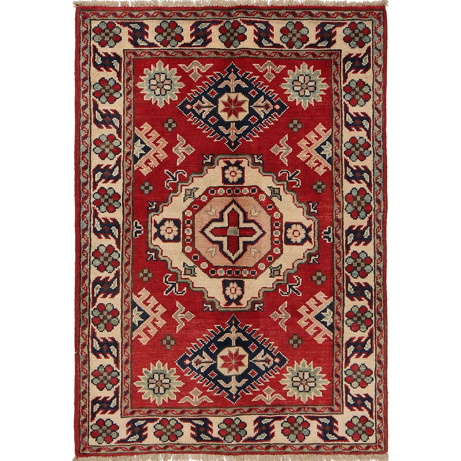 Oriental Kazak Rug 2' 7 x 3' 8 (ft) - No. G22707