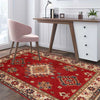 Red Color Kazak Rug 3' 3 x 4' 9 (ft) - No. G22733