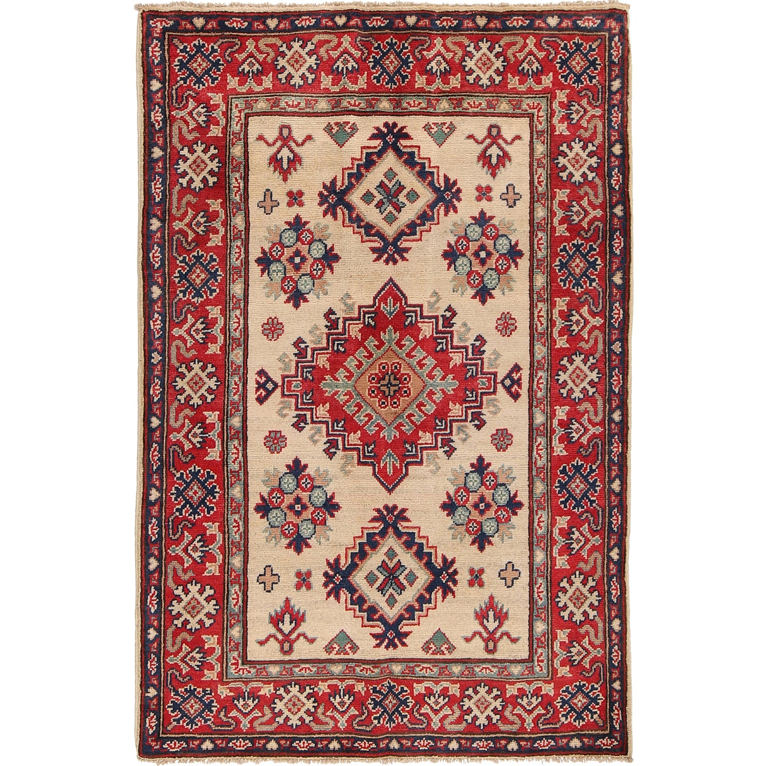 Oriental Kazak Rug 3' 2 x 5' 0 (ft) - No. G22749