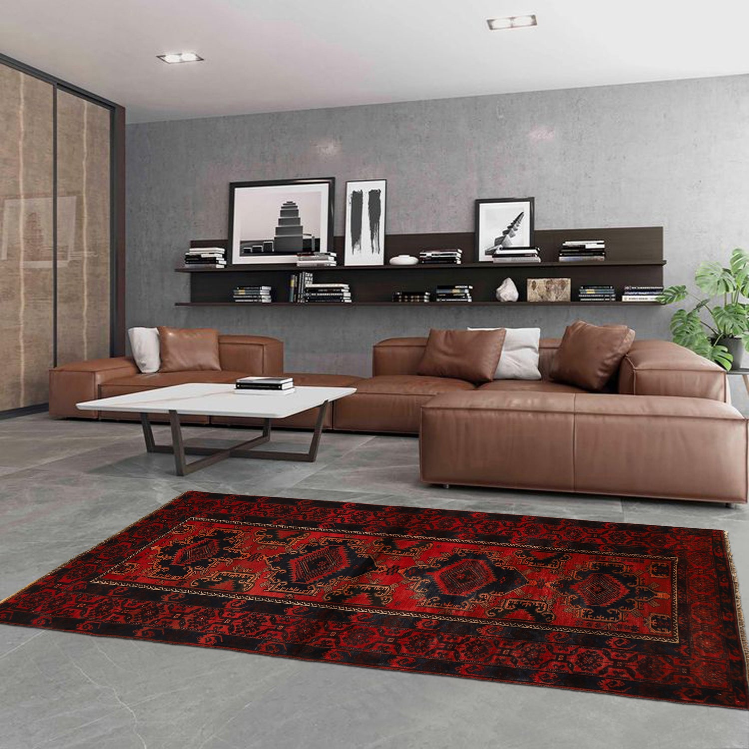 Tribal Baloch Rug 4' 0 x 8' 8 (ft) - No. G22988