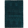 Sea Green Overdyed Rug 3' 1 x 4' 5 (ft) - No. G23002