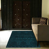 Sea Green Overdyed Rug 3' 1 x 4' 5 (ft) - No. G23002