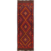 Handmade Red Color Kilim Runner 3' 5" x 11' 5" (ft) - No. G23646