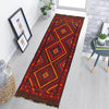 Handmade Red Color Kilim Runner 3' 5" x 11' 5" (ft) - No. G23646