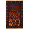 Handmade Pictorial Rug 2' 11" x 4' 5" (ft)- No. G23705