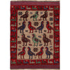 Hand Knotted Birds Pictorial Carpet 4' 4" x 6' 2" (ft)- No. G23719