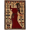 Handmade Picture Rug 2' 9" x 3' 10" (ft)- No. G23721