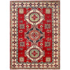 Red Kazak Rug 4' 0 x 5' 8 (ft) - No. G24125