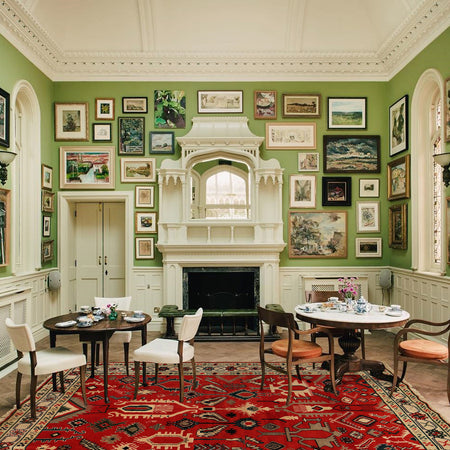 Red Modern Oushak Rug 5' 5 x 7' 6 (ft) - No. G24352