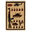 Hand Knotted War Rug 2' 0 x 3' 0 (ft) - No. G24381