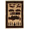 Hand Knotted War Rug 2' 0 x 3' 0 (ft) - No. G24383