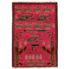 Hand Knotted War Rug 2' 0 x 2' 8 (ft) - No. G24385