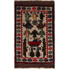 Handmade War Rug 2' 6 x 4' 4 (ft) - No. G24429