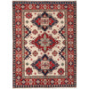 Hand Knotted Kazak Rug 4' 8 x 6' 7 (ft) - No. G24433