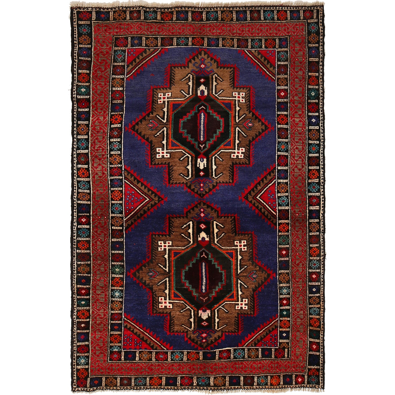 Handmade Baluchi Rug 3' 8 x 6' 0 (ft) - No. G24437