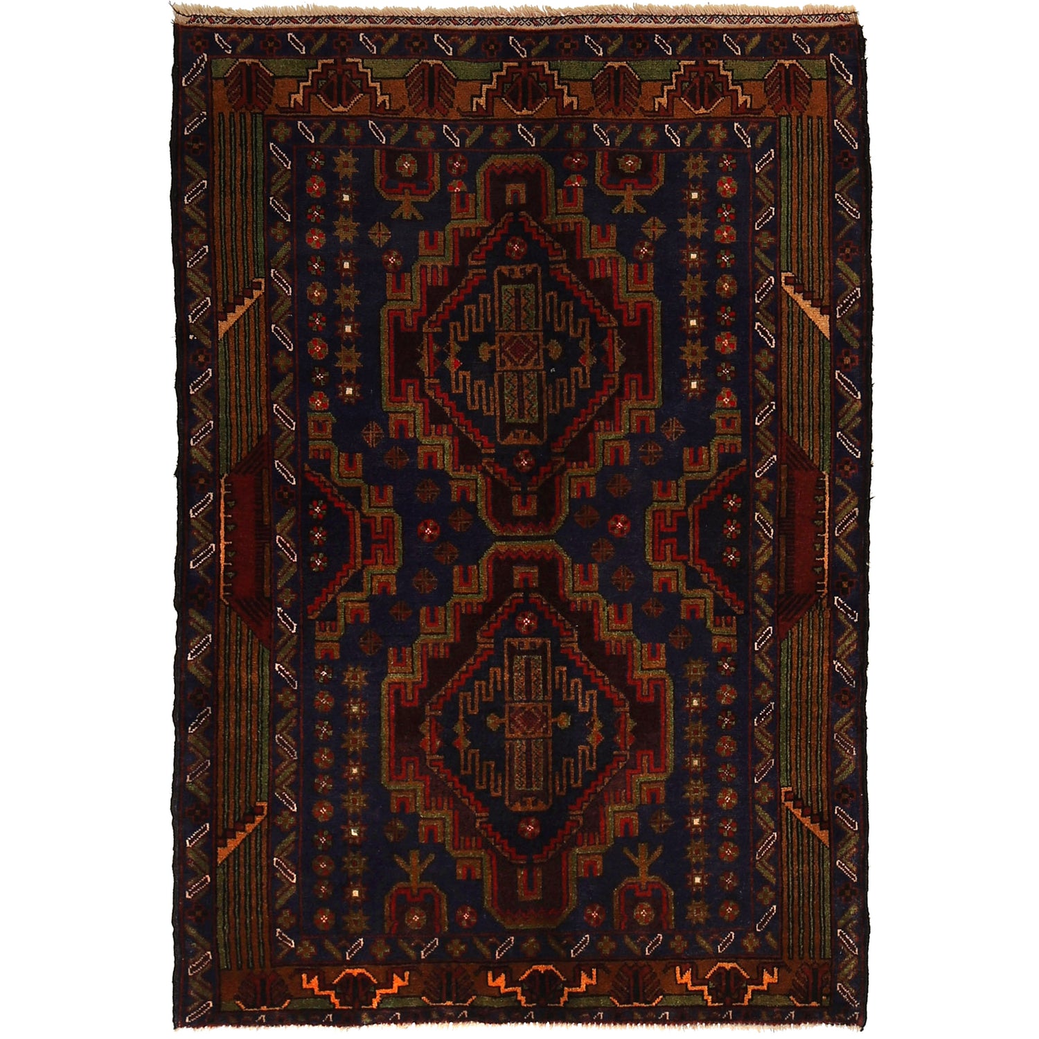 Hand Knotted Baluchi Rug 2' 9 x 4' 4 (ft) - G24447