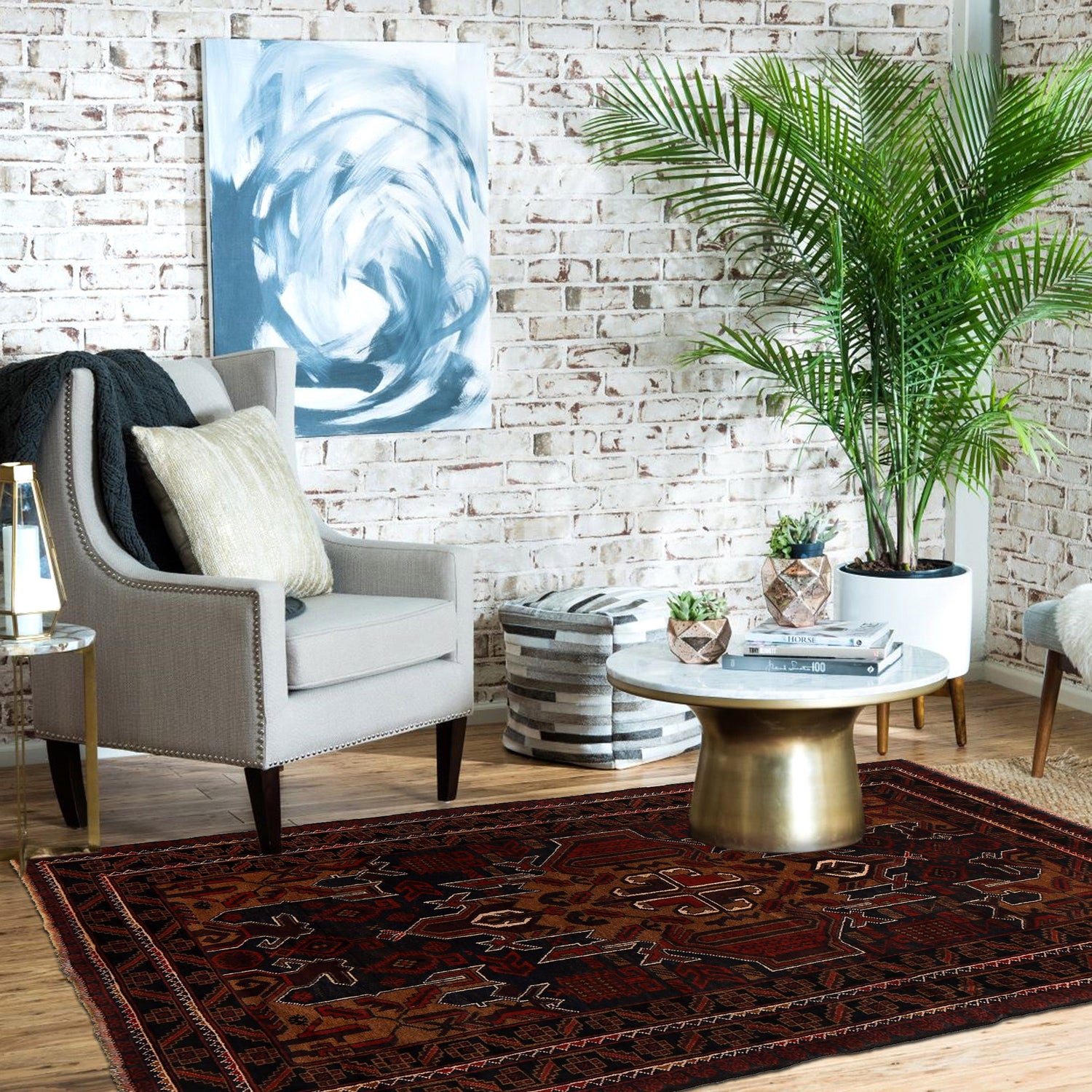 Handmade Baluchi Rug 4' 0 x 6' 2 (ft) - No. G24846