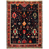 Black Modern Oushak Rug 5' 7 x 7' 7 (ft) - No. G24853