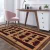 Brown War Rug 2' 9 x 4' 5 (ft) - No. G24855