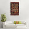 Handmade War Rug 3' 6 x 6' 3 (ft) - No. G24863