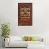 Brown War Rug 3' 0 x 4' 7 (ft) - No. G24864