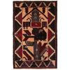 Hand Knotted Baluchi Rug 2' 9 x 4' 6 (ft) - G24901