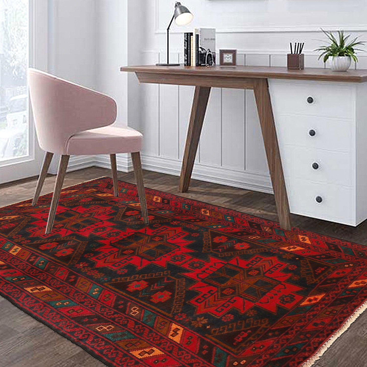 Hand Knotted Baluchi Rug 2' 9 x 4' 5 (ft) - G24907