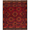 Handmade Red Color Kilim  7' 3" x 8' 11" (ft) - No. G24924