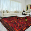 Handmade Red Color Kilim  7' 3" x 8' 11" (ft) - No. G24924