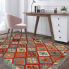 Handmade Vegetable Kilim 4' 8 x 6' 3 (ft) - No. G25087