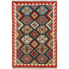 Handmade Vegetable Kilim 3' 2  x 4' 8 (ft) - No. G25161