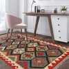 Handmade Vegetable Kilim 3' 2  x 4' 8 (ft) - No. G25161