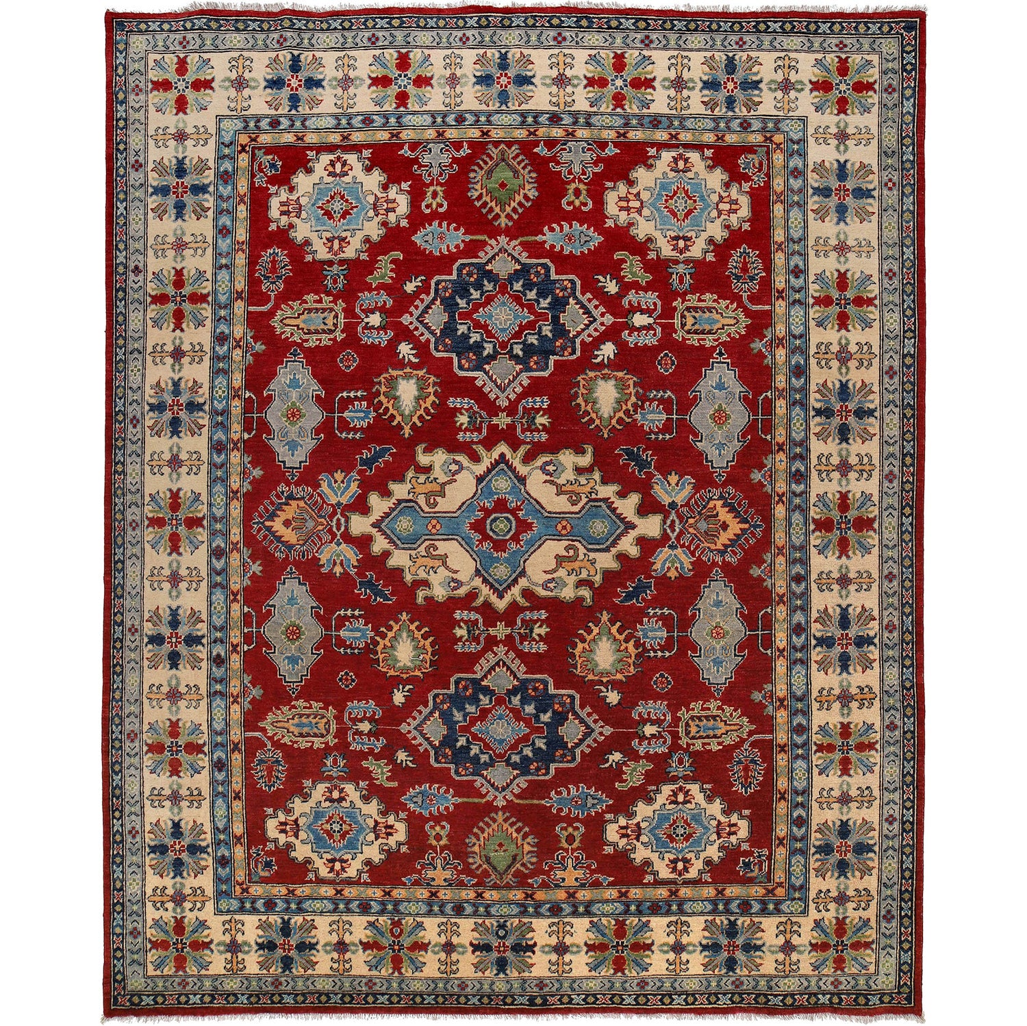 Red Color Kazak Rug 8' 2 x 9' 6 (ft) - No. G25246