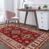 Red Color Kazak Rug 3' 9 x 5' 9 (ft) - No. G25363