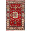 Red Color Kazak Rug 3' 2 x 4' 9 (ft) - No. G25369