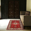 Red Color Kazak Rug 3' 2 x 4' 9 (ft) - No. G25369