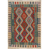 Handmade Vegetable Kilim 4' 1 x 6' 0 (ft) - No. G25435