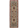 Grey Color Kazak Runner 2' 7 x 9' 8 (ft) - No. G25504