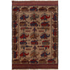 Handmade War Rug 4' 2 x 6' 2 (ft) - No. G25882