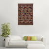 Hand Knotted War Rug 4' 2 x 5' 9 (ft) - No. G25884