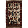 Ivory Color War Rug 3' 0 x 4' 8 (ft) - No. G25890