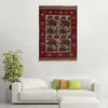 Brown War Rug 3' 1 x 4' 5 (ft) - No. G25892