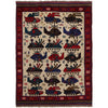 Hand Knotted War Rug 3' 6 x 4' 8 (ft) - No. G25895