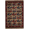 Brown Color War Rug 3' 1 x 4' 7 (ft) - No. G25896